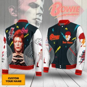 David Bowie 3D Baseball Button Jacket - HD10260130