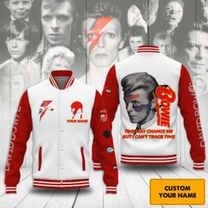 David Bowie 3D Baseball Button Jacket - HD10260131