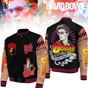 David Bowie 3D Baseball Button Jacket - HD10260133