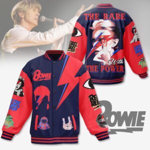 David Bowie 3D Baseball Button Jacket - HD10260146