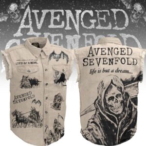 Avenged Sevenfold Sleeveless Denim Shirt - 2711352191