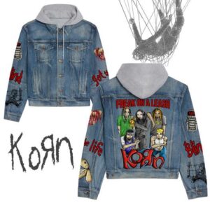 Korn 2D Hooded Denim Jacket - 2711351966