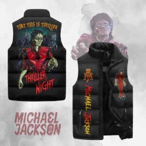 Michael Jackson 3D Sleeveless Puffer Jacket - 2711352046