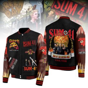 Sum 41 3D Baseball Button Jacket - 2711352035