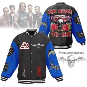 Avenged Sevenfold 3D Baseball Button Jacket - 2711352007