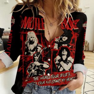 Motley Crue 3D Women's Casual Shirt - 2711352059