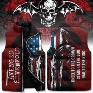 Avenged Sevenfold 3D Sleeveless Puffer Jacket - 2711352038
