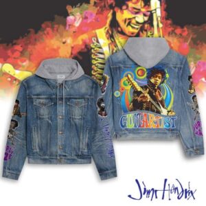 Jimi Hendrix 2D Hooded Denim Jacket - 2711351962