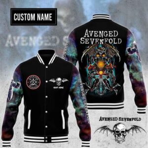 Avenged Sevenfold 3D Baseball Button Jacket - 2711352004