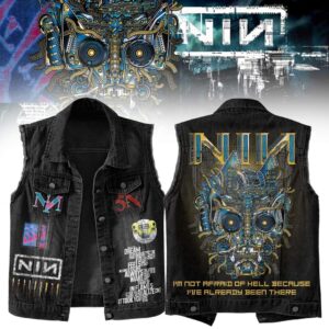 Nine Inch Nails Sleeveless Denim Shirt - 2711352218