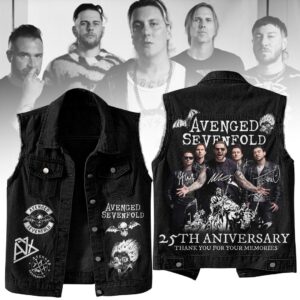 Avenged Sevenfold Sleeveless Denim Shirt - 2711352196