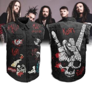 Korn Sleeveless Denim Shirt - 2711352203