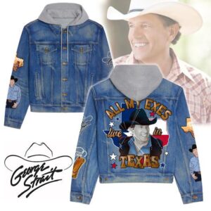 George Strait 2D Hooded Denim Jacket - 2711351958