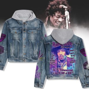 Jimi Hendrix 2D Hooded Denim Jacket - 2711351960