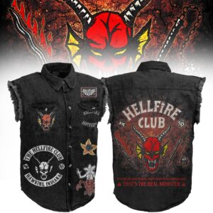 Stranger Things Sleeveless Denim Shirt - 2711352220