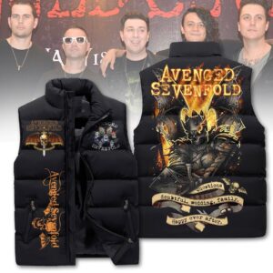 Avenged Sevenfold 3D Sleeveless Puffer Jacket - 2711352039