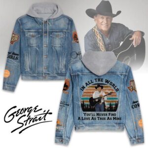 George Strait 2D Hooded Denim Jacket - 2711351956