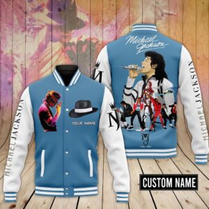 Michael Jackson 3D Baseball Button Jacket - 2711352018