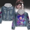 Jimi Hendrix 2D Hooded Denim Jacket - 2711351963