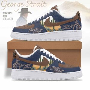 George Strait Custom Nike Logo AF1 Shoes - 2711351825
