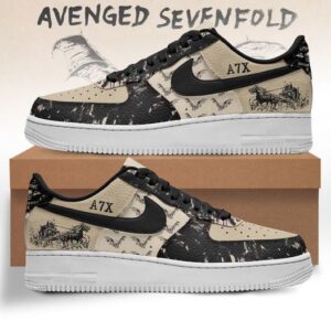 Avenged Sevenfold Custom Nike Logo AF1 Shoes - 2711351804