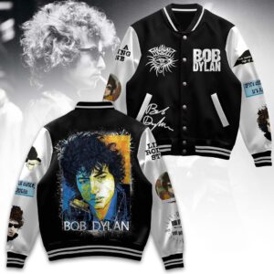 Bob Dylan 3D Baseball Button Jacket - 2711352010