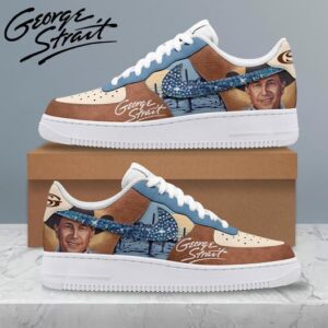 George Strait Custom Nike Logo AF1 Shoes - 2711351824