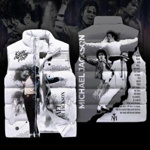 Michael Jackson 3D Sleeveless Puffer Jacket - 2711352045