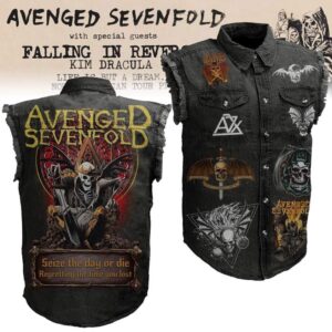 Avenged Sevenfold Sleeveless Denim Shirt - 2711352193