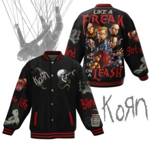 Korn 3D Baseball Button Jacket - 2711352017
