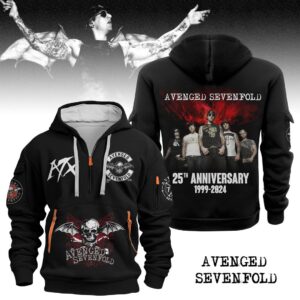 Avenged Sevenfold 2D Quarter Zip Hoodie - 2711352000