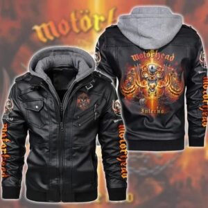 Motorhead 2D Hooded Leather Jacket - 2711351998