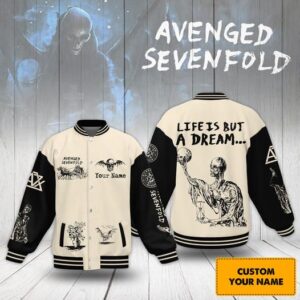Avenged Sevenfold 3D Baseball Button Jacket - 2711352003