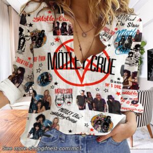 Motley Crue 3D Women's Casual Shirt - 2711352060