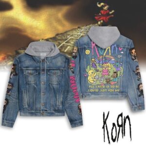 Korn 2D Hooded Denim Jacket - 2711351968