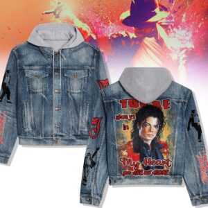 Michael Jackson 2D Hooded Denim Jacket - 2711351969