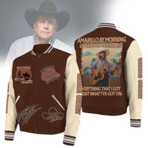 George Strait 3D Baseball Button Jacket - 2711352012