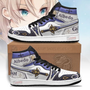 Albedo Cinnabar Spindle Genshin Impact Shoes Custom For Fans Sneakers MN13
