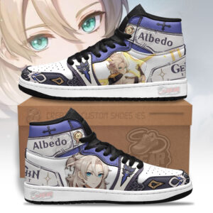 Albedo Genshin Impact Shoes Custom For Fans Sneakers MN13