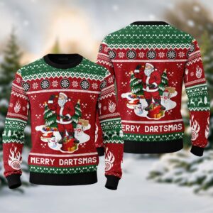 Dart Lovers Gift Merry Dartsmas Ugly Christmas Sweater, Merry Christmas Ugly Sweater, Christmas Gift For Men Women Kid, Dart Xmas Sweatshirt