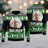 Bigfoot Ugly Christmas Sweater, Funny Sasquatch Xmas Sweater, Camping Holiday Sweater, Gifts For Hikers, Animal Lover Gift For Him