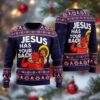 Funny Jesus Christmas Ugly Sweater, Jesus Has Your Back Xmas Sweater, Joy Christian Ugly Sweatshirt For Men Women, Happy Holiday Gifts